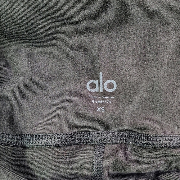 Alo yoga moto leggings high waist compression activewear black women sz XS - Picture 9 of 14